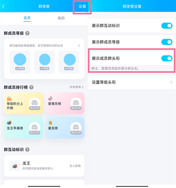 qq群看不到群头衔