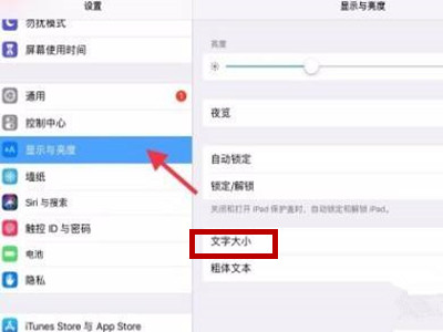 ipad字体怎么调大小