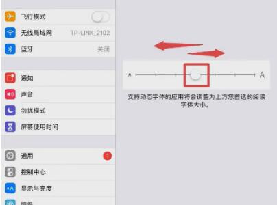 ipad字体怎么调大小
