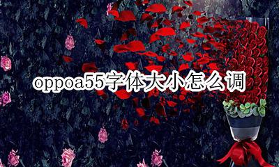 oppoa55字体大小怎么调 oppoa55怎么把字体调大