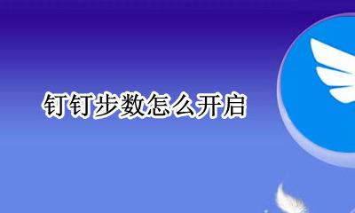 钉钉步数怎么开启 怎么增加钉钉步数