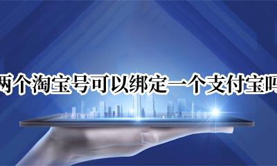 两个淘宝号可以绑定一个支付宝吗 一个淘宝可以绑定两个支付宝账号吗