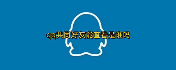 qq共同好友能查看是谁吗