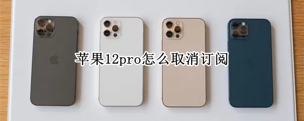 苹果12pro怎么取消订阅
