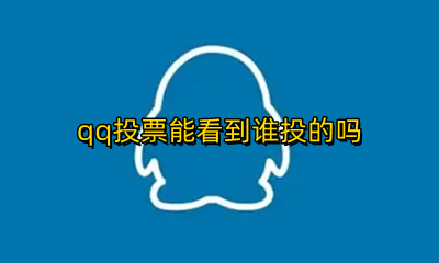 qq投票后谁能看到 qq投票能看到谁投的吗