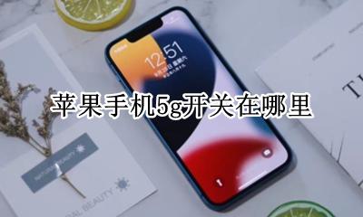 苹果手机5g开关在哪里 苹果5手机5g开关在哪里