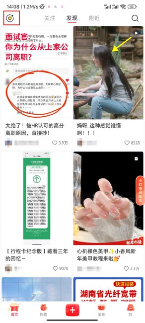 小红书在哪里看直播