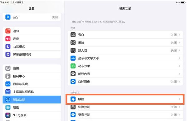 ipad2021不能双击亮屏