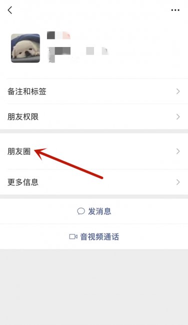 不让看朋友圈显示什么