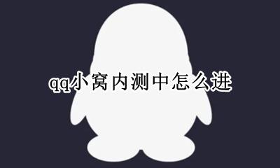 qq小窝内测中怎么进 qq小窝内测怎么进入