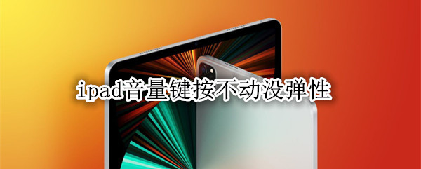 ipad音量键按不动没弹性