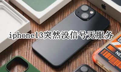 苹果13突然没信号无服务 iphone13突然没信号无服务