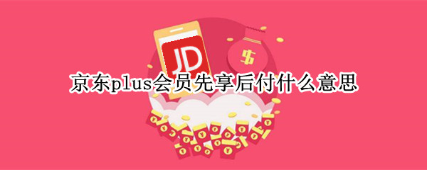 京东plus会员先享后付什么意思