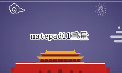 matepad11重量 华为matepad11平板重量