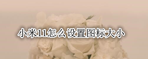小米11怎么设置图标大小