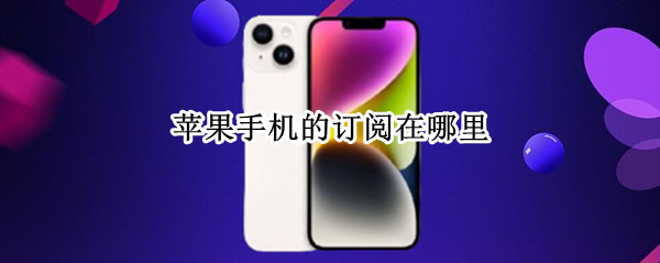 苹果手机的订阅在哪里