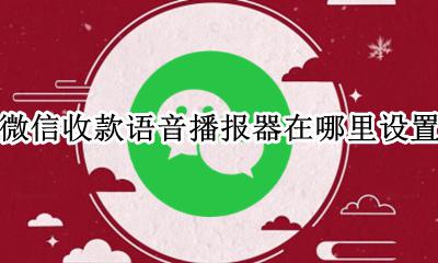 微信收款播报器怎么设置语音 微信收款语音播报器在哪里设置