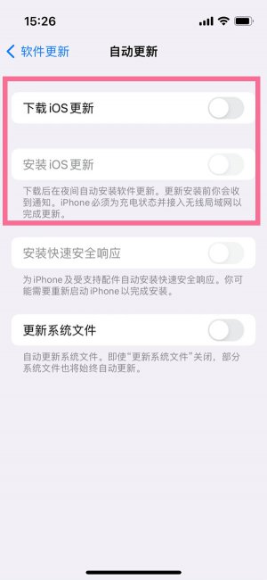 苹果12怎么关闭自动更新