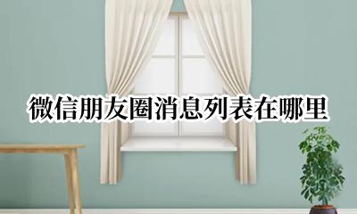 微信朋友圈消息列表在哪里 微信朋友圈的消息列表怎么找到
