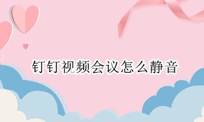 钉钉视频会议怎么静音 钉钉视频会议怎么免打扰设置