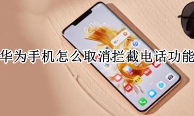 华为手机电话拦截如何取消 华为手机怎么取消拦截电话功能