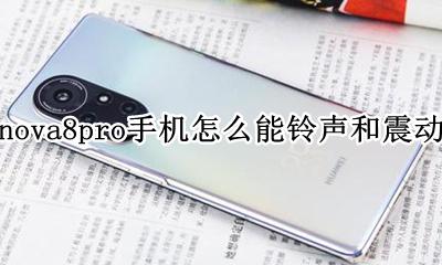 华为nova8pro按键震动 华为nova8pro手机怎么能铃声和震动同步