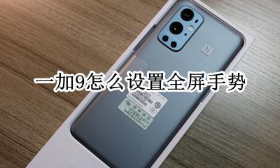 一加9怎么设置全屏手势 一加9怎么设置全屏模式