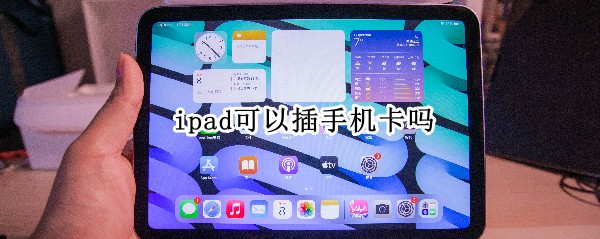 ipad可以插手机卡吗