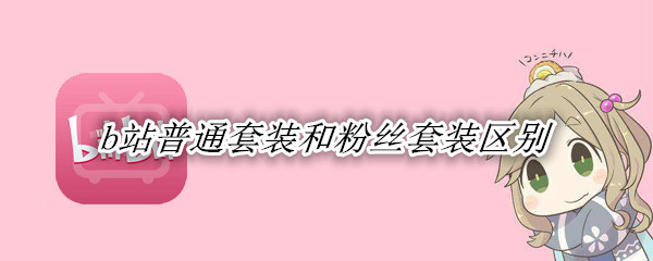 b站普通套装和粉丝套装区别