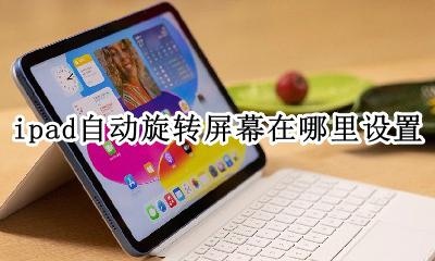 ipad横竖屏设置在哪里 ipad自动旋转屏幕在哪里设置