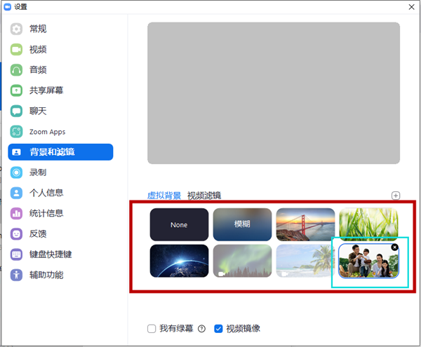 Zoom添加不了虚拟背景