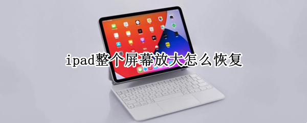 ipad整个屏幕放大怎么恢复