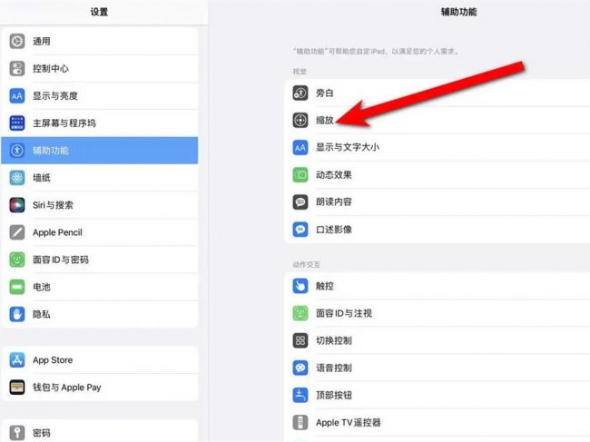 ipad整个屏幕放大怎么恢复