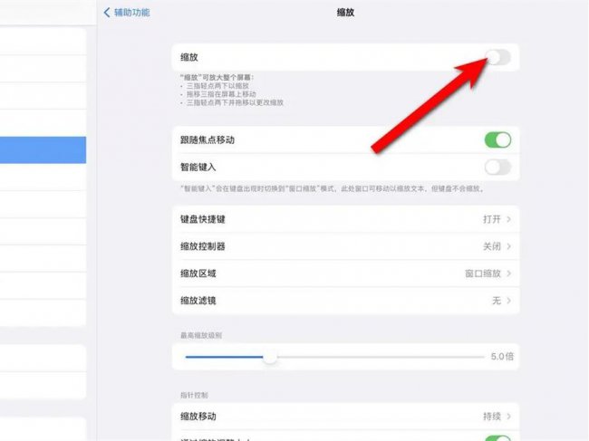 ipad整个屏幕放大怎么恢复