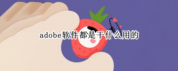 adobe软件都是干什么用的