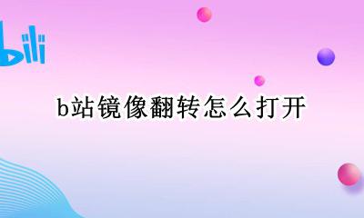b站镜像翻转怎么弄 b站镜像翻转怎么打开