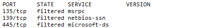 windows关闭445端口命令