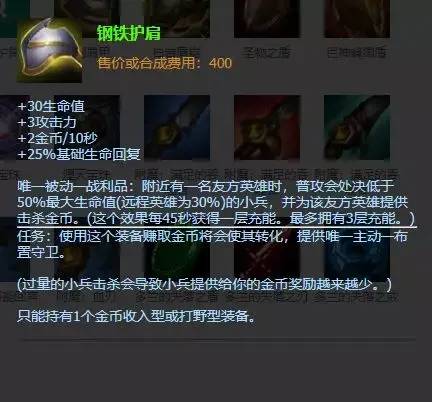 2023年英雄联盟装备大全详解