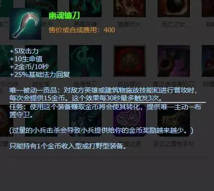 2023年英雄联盟装备大全详解