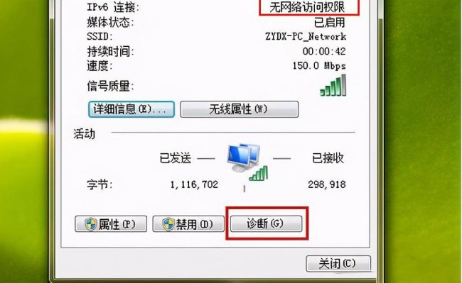 ipv6无网络访问权限有什么影响