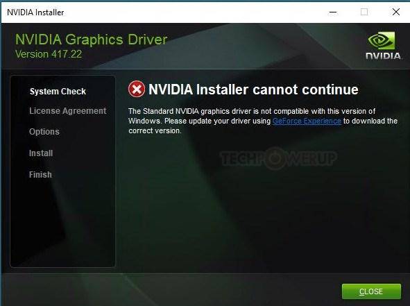 nvidia安装程序无法继续怎么搞