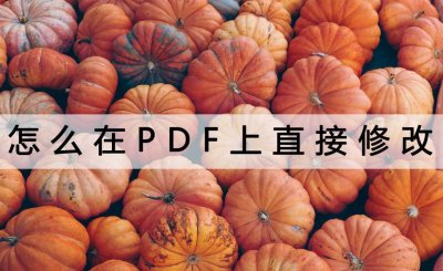 怎样在pdf上直接修改文字 教你编辑修改pdf文件内容