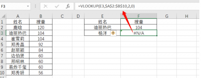 vlookup函数为什么匹配不出来
