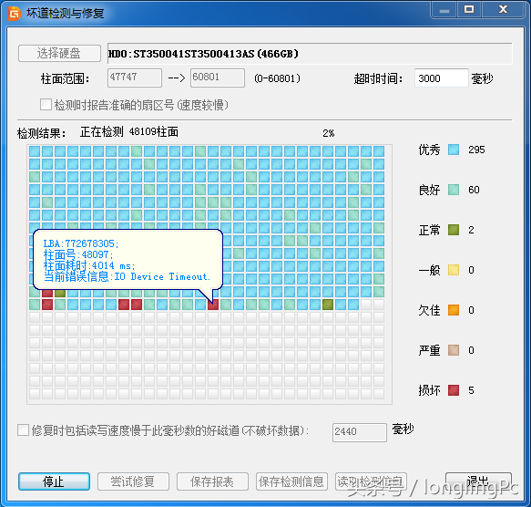 电脑硬盘坏道可以修复吗
