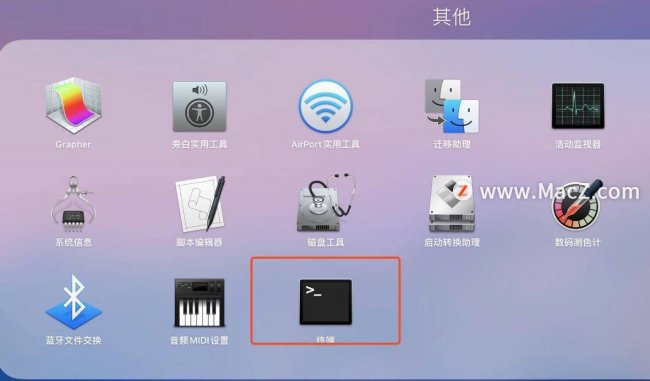 苹果电脑怎么打开终端命令