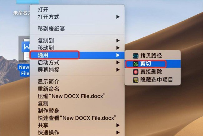苹果电脑怎么剪切文件