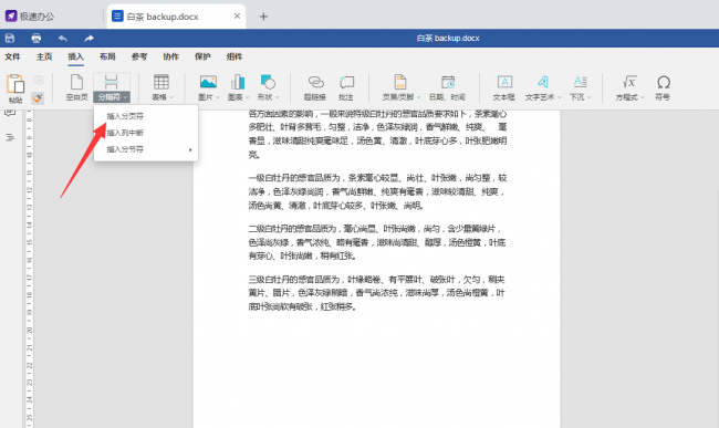 word查看分页符的视图