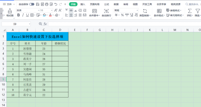 wps下拉选项怎么添加内容