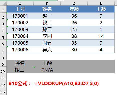 用vlookup匹配不出来怎么回事