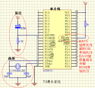 51单片机最小系统原理图教程 单片机控制步进电机程序